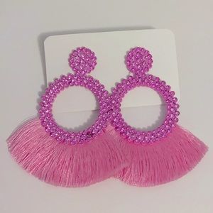 Pink bohemian erarings